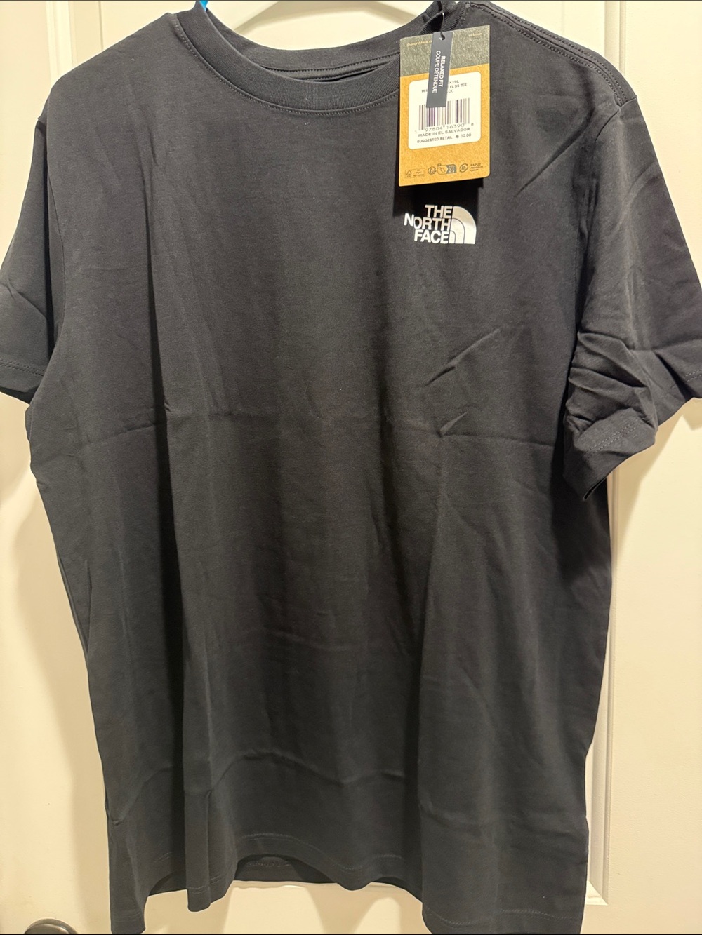 NWT The North Face Black Short Sleeve Logo T-Shirt